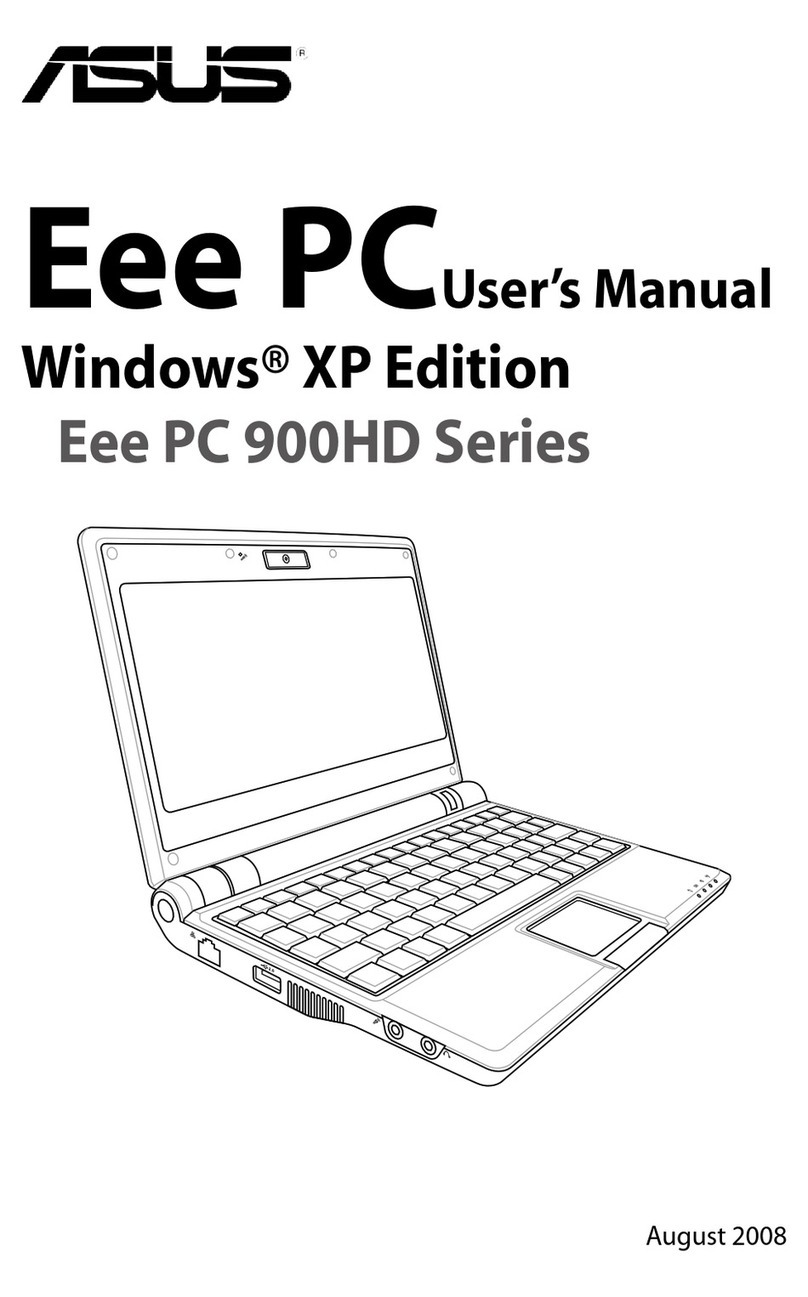 Asus Eee PC 900HD XP User manual Asus Eee PC 900HD XP User manual