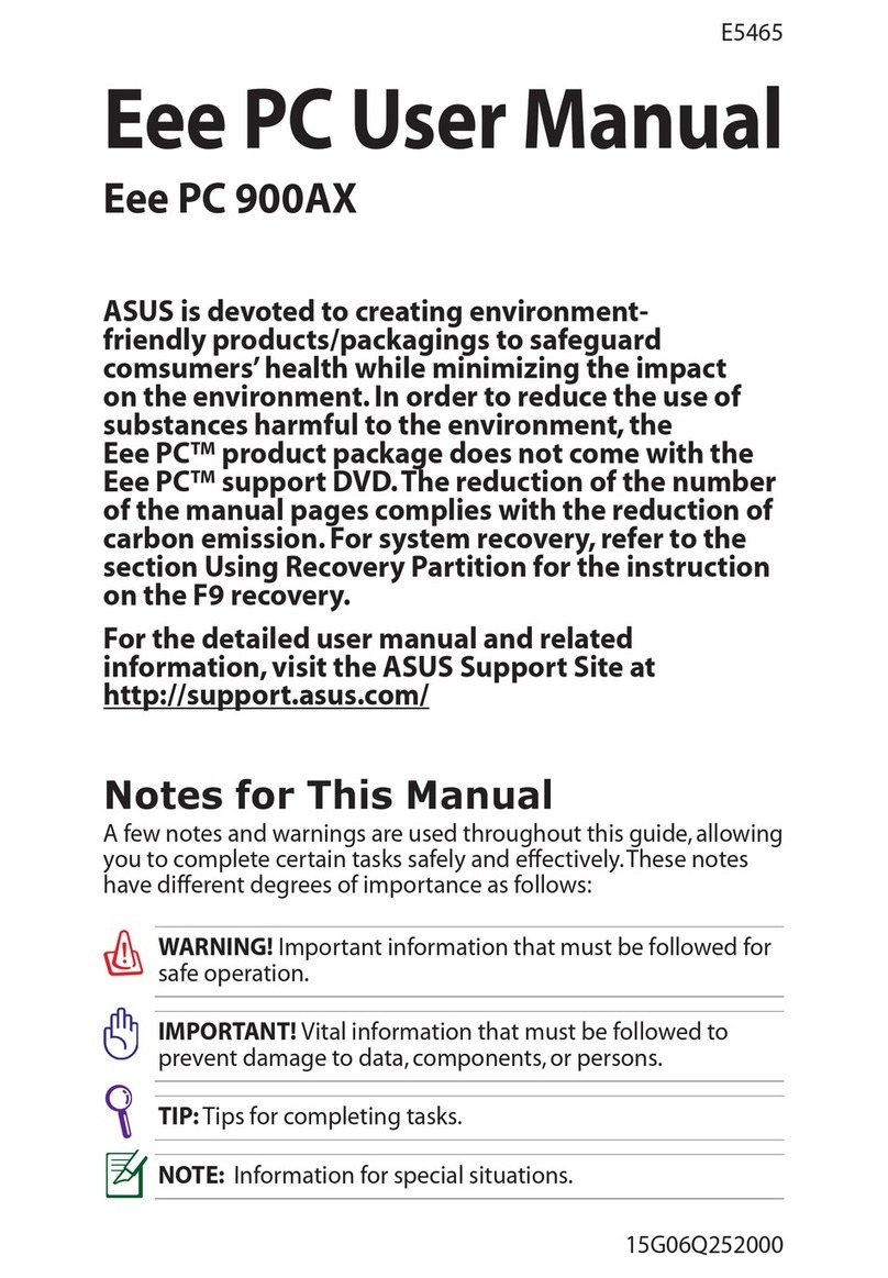 Asus Eee PC 900AX manual