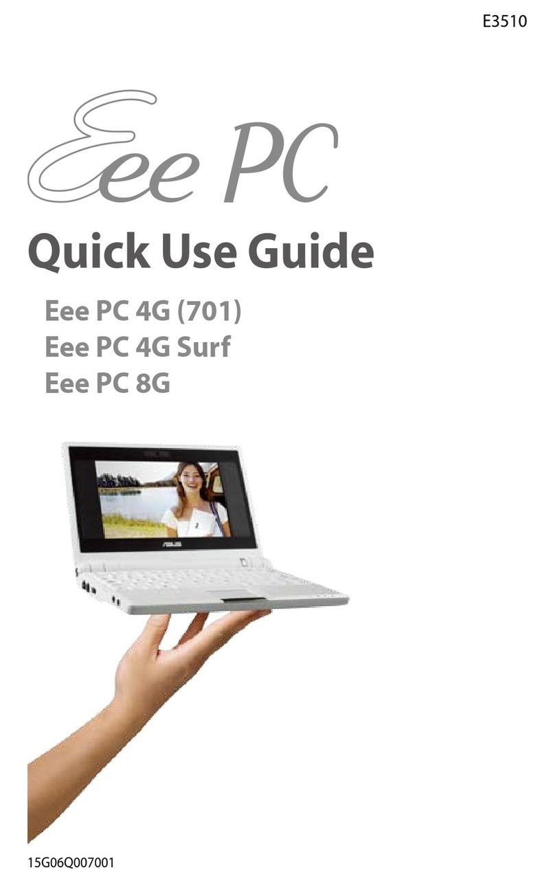 Asus Eee PC 4G Surf Quick use guide