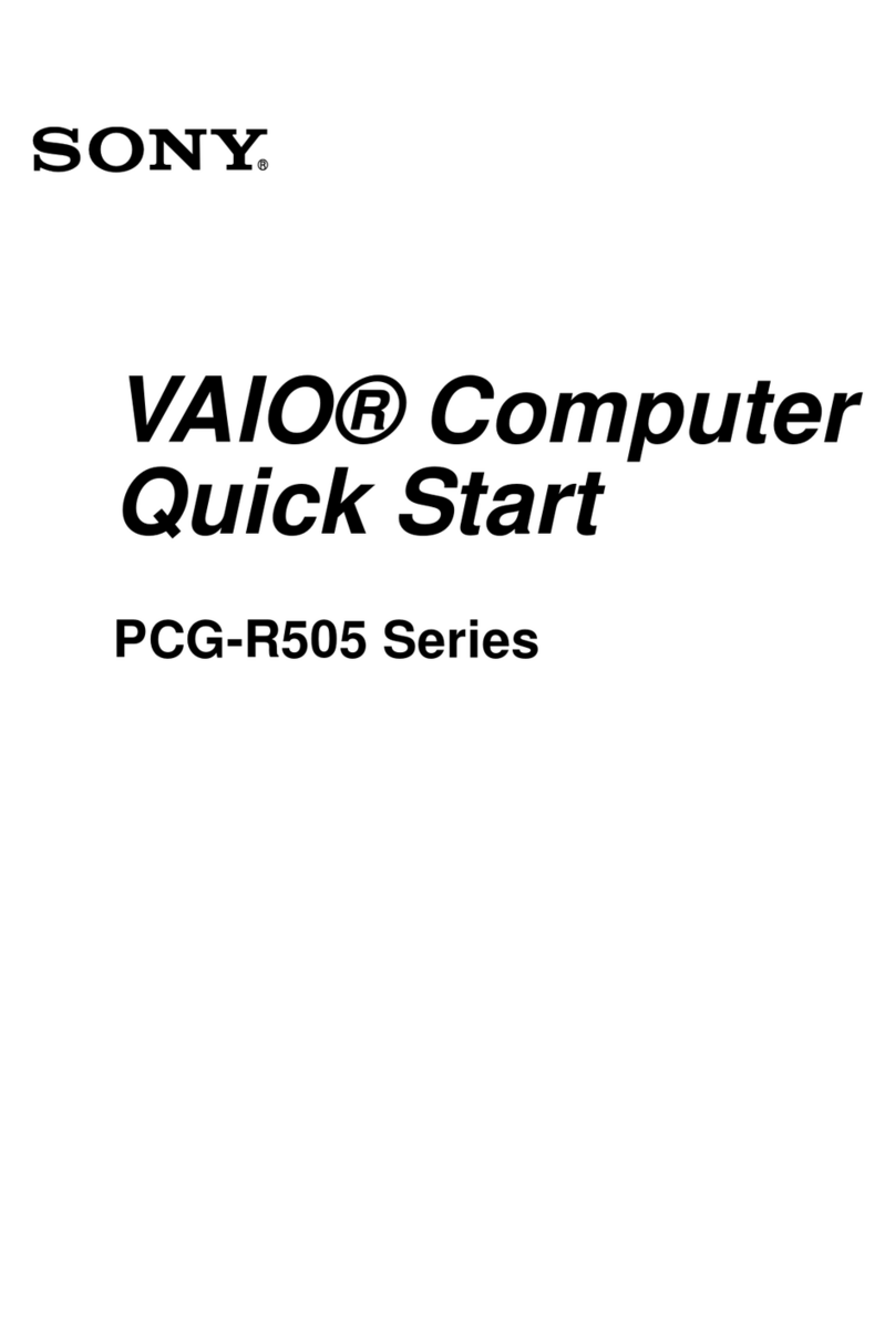 Sony VAIO PCG-R505GCP User manual