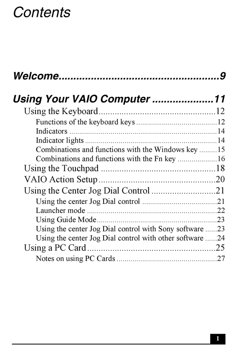 Sony PCG-R505ESK VAIO   (primary manual) User manual