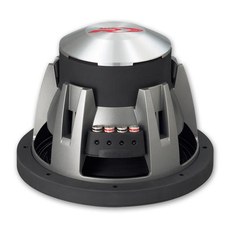 Alpine SWS-1022D - Type-S Car Subwoofer Driver Application guide