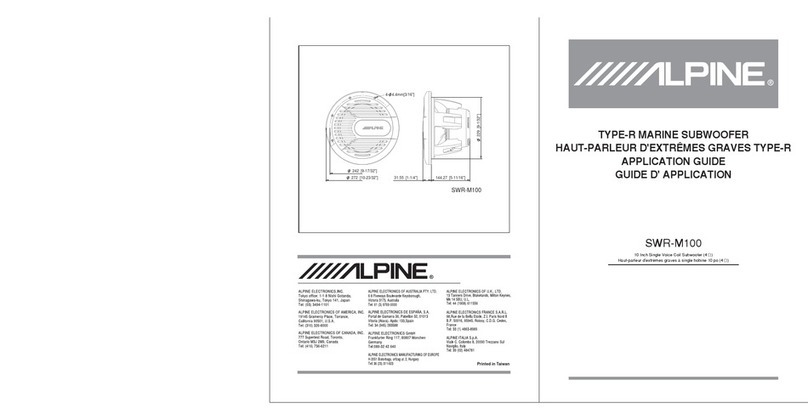 Alpine SWR-M100 User guide