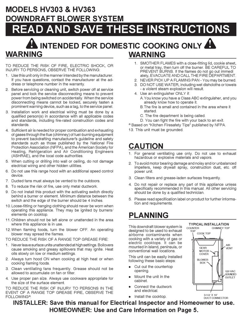 Amana HV303 User manual