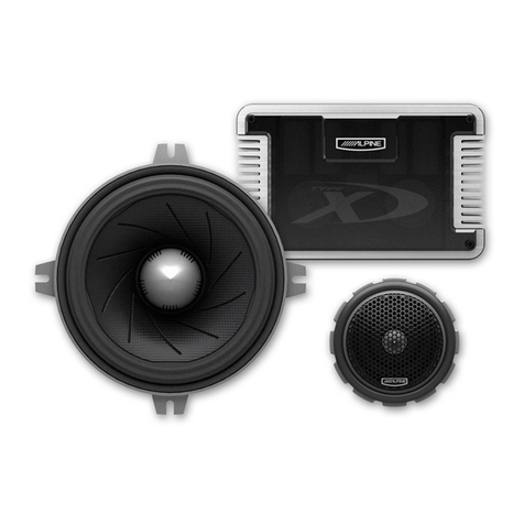 Alpine SPX-13PRO - Car Speaker - 80 Watt manual