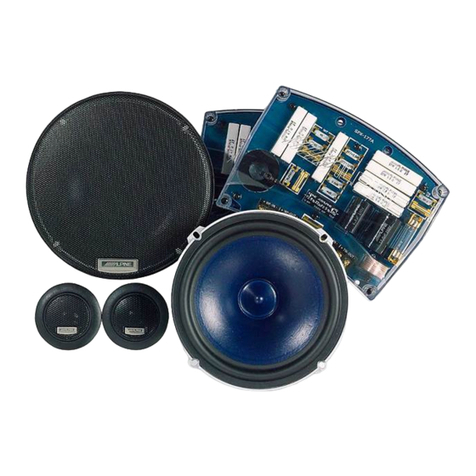 Alpine SPX-137A - Type-X Car Speaker owner's manual