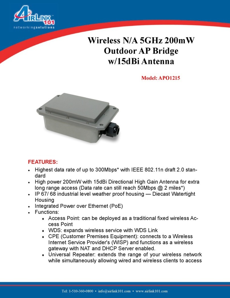 Airlink101 APO1215 User manual Airlink101 APO1215 User manual