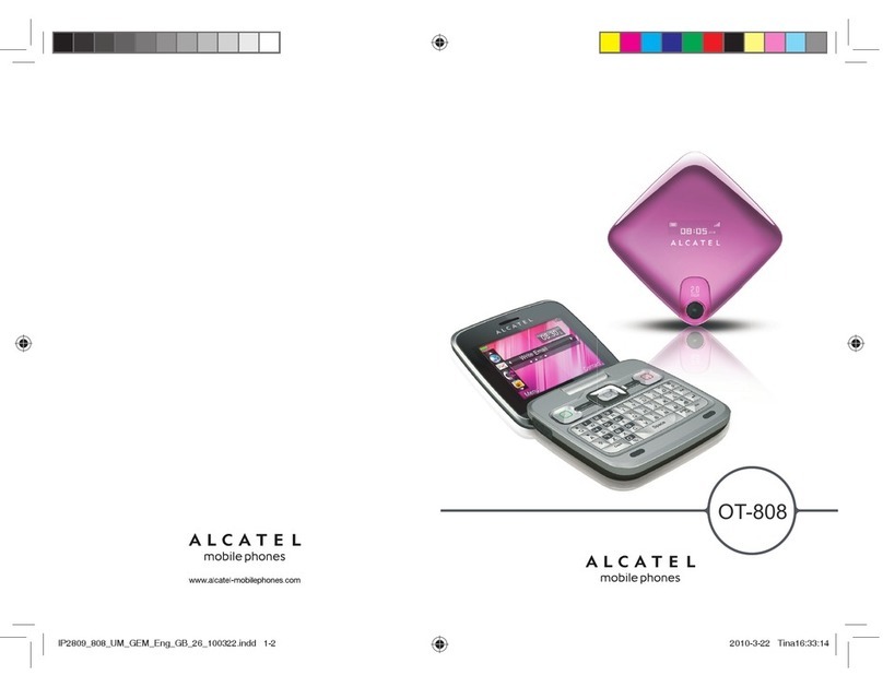 Alcatel OT-808 User manual