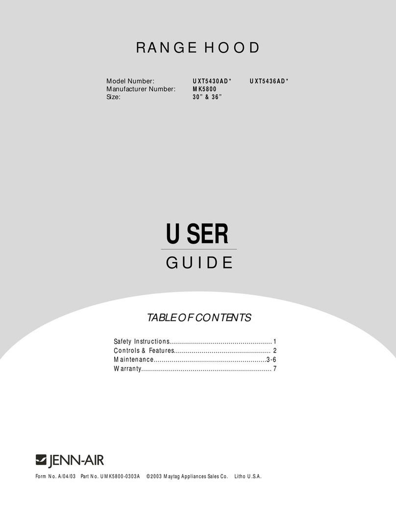 Amana UXT5430ADB User manual