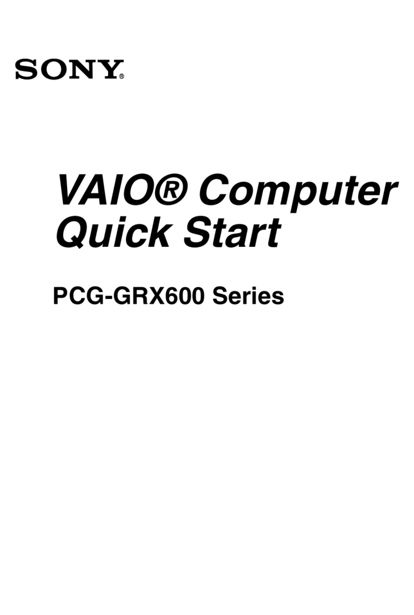 Sony VAIO PCG-GRX600 Series User manual