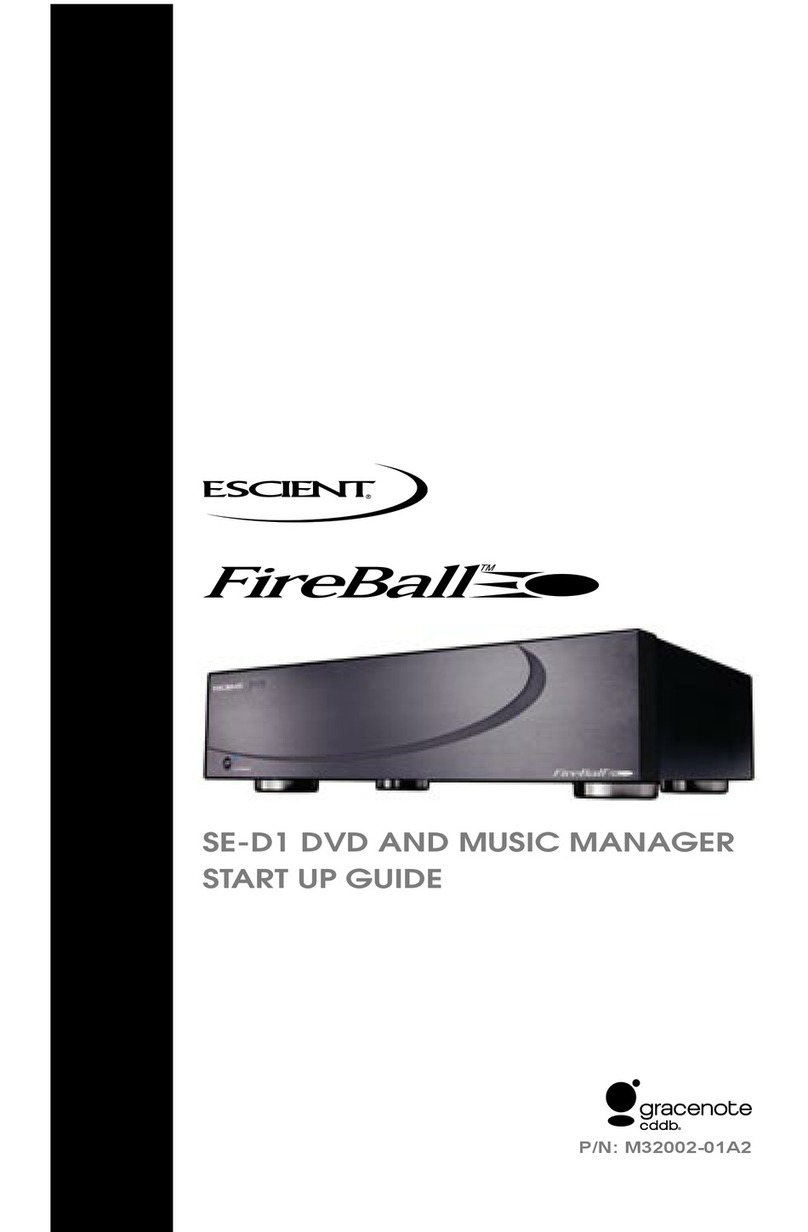 Escient FireBall SE-D1 User guide
