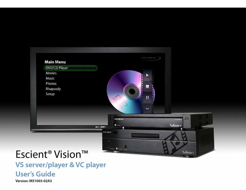 Escient Vision VC-1 User manual