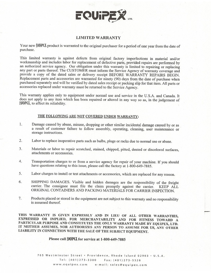 Equipex SODIR WDL-100 Operation manual