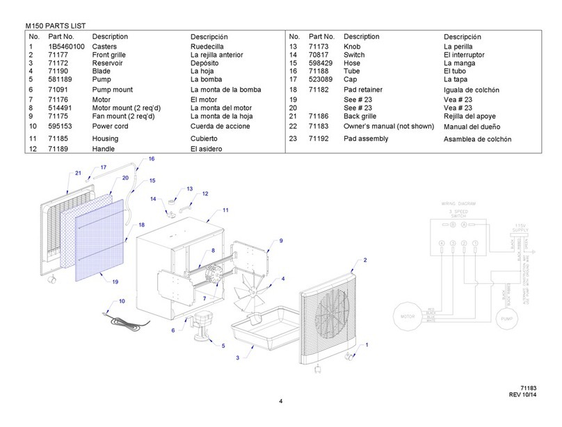 Essick M150 User manual