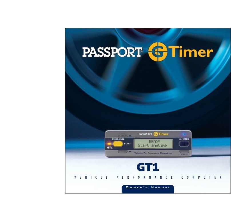 Escort Passport GT1 owner's manual