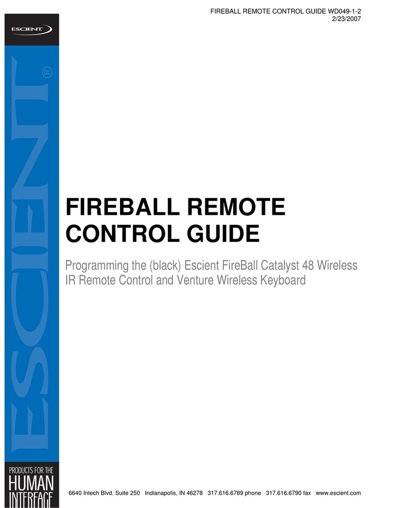 Escient Fireball Catalyst 48 Use and maintenance manual