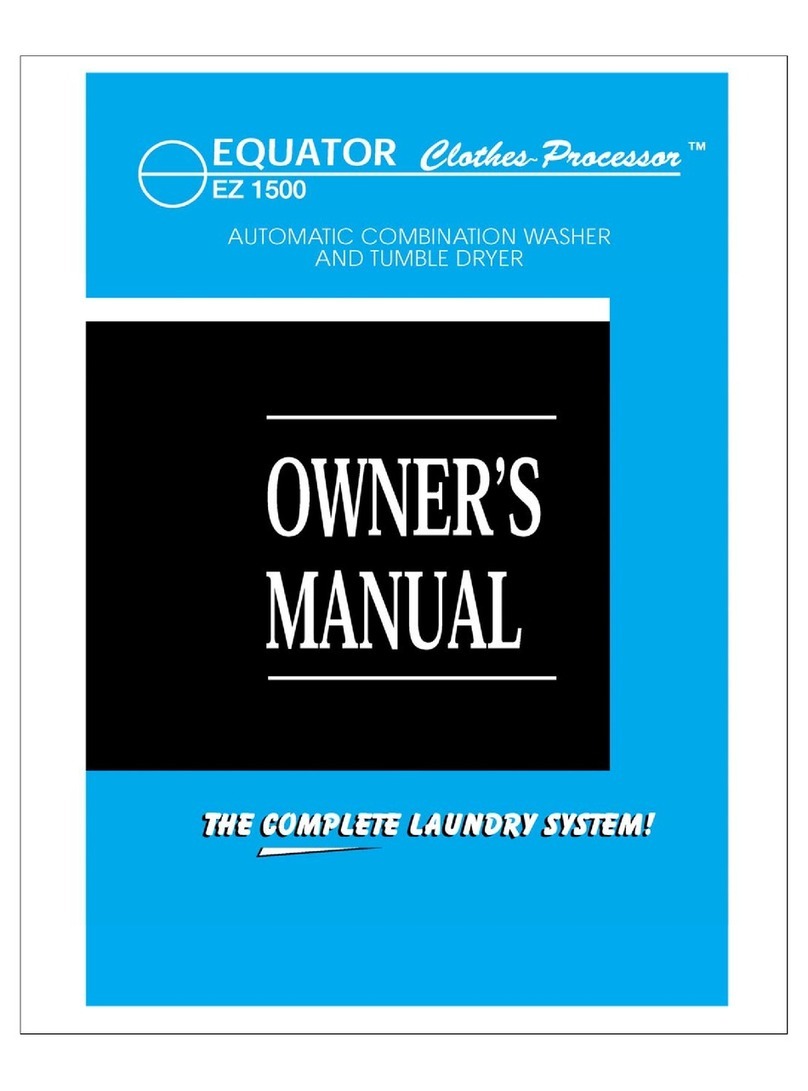 Equator Clothes Processor EZ1500 User manual Equator Clothes Processor EZ1500 User manual