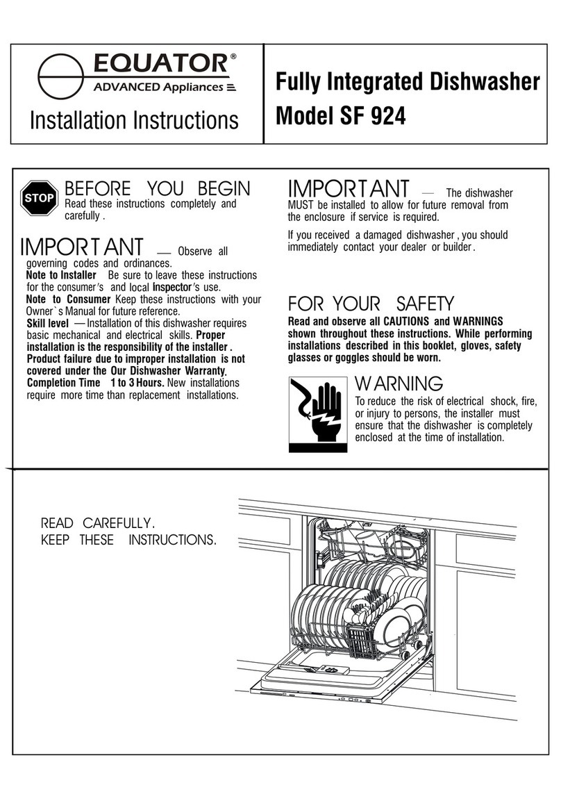 Equator SF 924 installation instructions