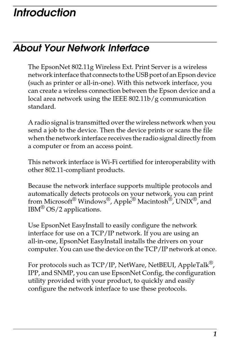 Epson 802.11g User manual