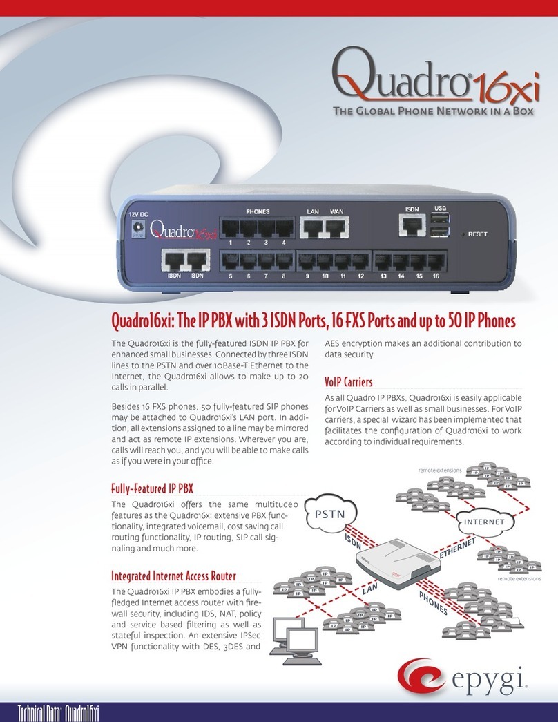 Epygi Quadro Quadro 16xi User manual
