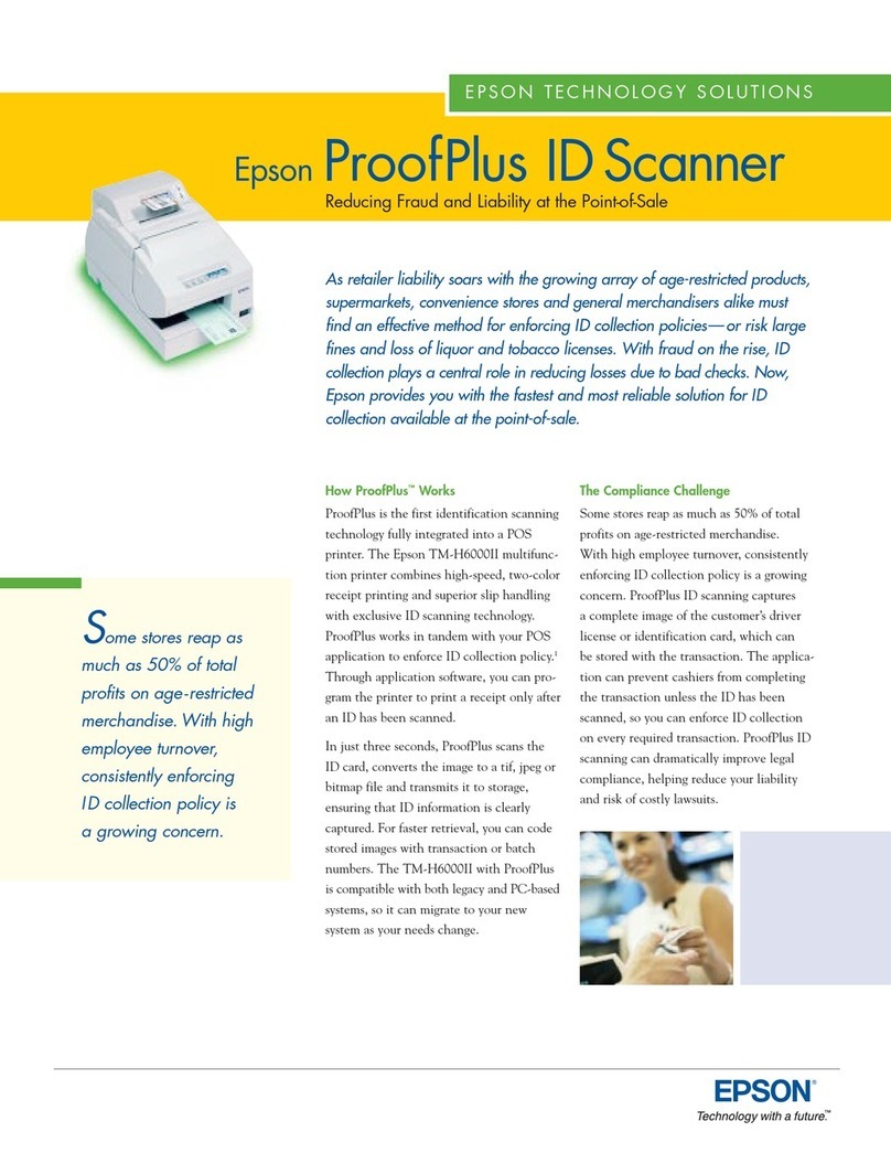 Epson TM-H6000II User manual
