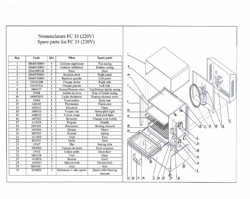 Equipex SODIR FC-33 parts list