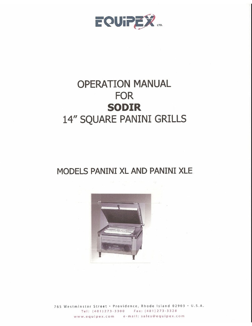 Equipex PANINI XL Operation manual