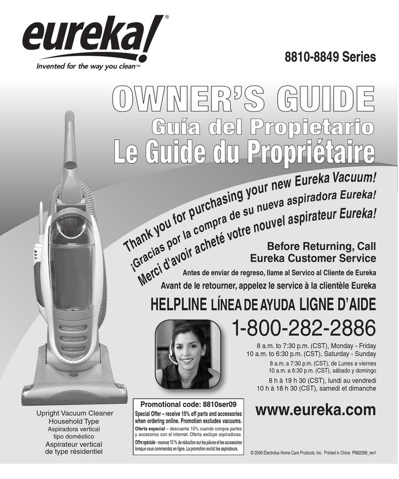 Eureka 8849 Series User manual