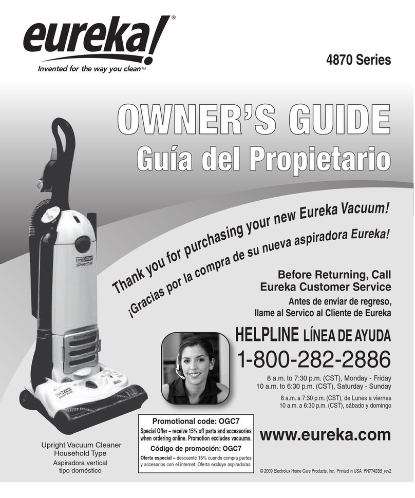 Eureka 442B User manual
