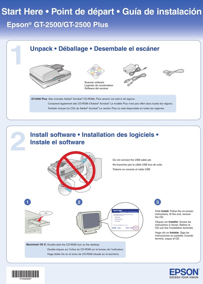 Epson GT-2500 Series Instruction Manual
