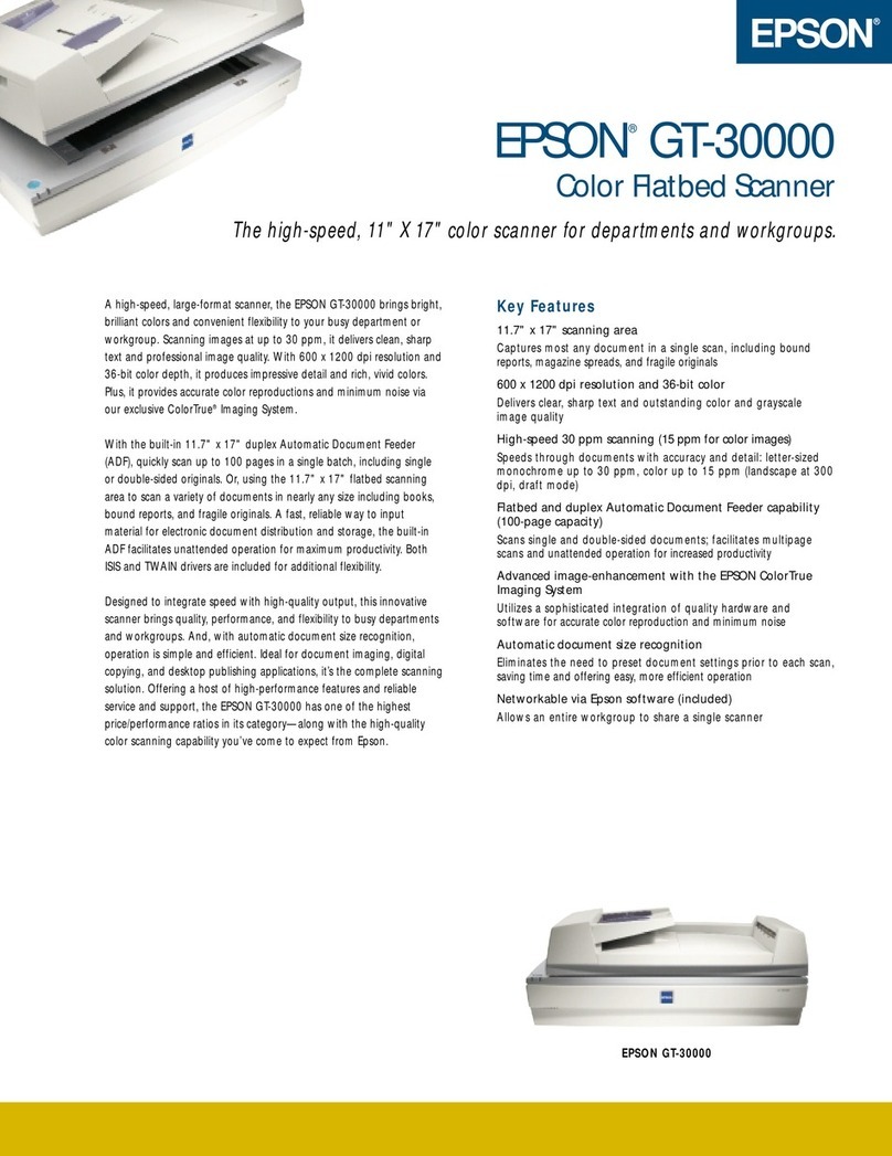 Epson GT-30000 Series User manual Epson GT-30000 Series User manual