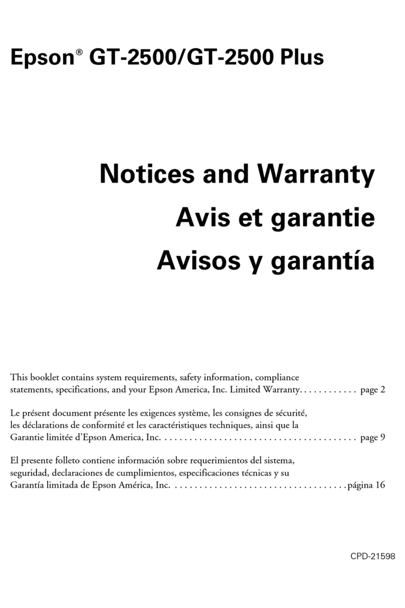 Epson GT-2500 Series Operation and maintenance manual