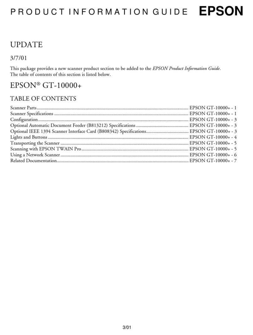 Epson GT-10000 Installation and operation manual