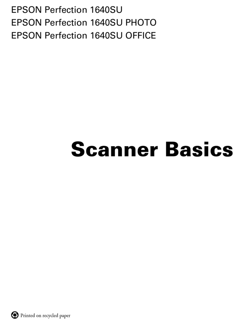 Epson 1640SU - Perfection Photo Scanner Installation guide Epson 1640SU - Perfection Photo Scanner Installation guide