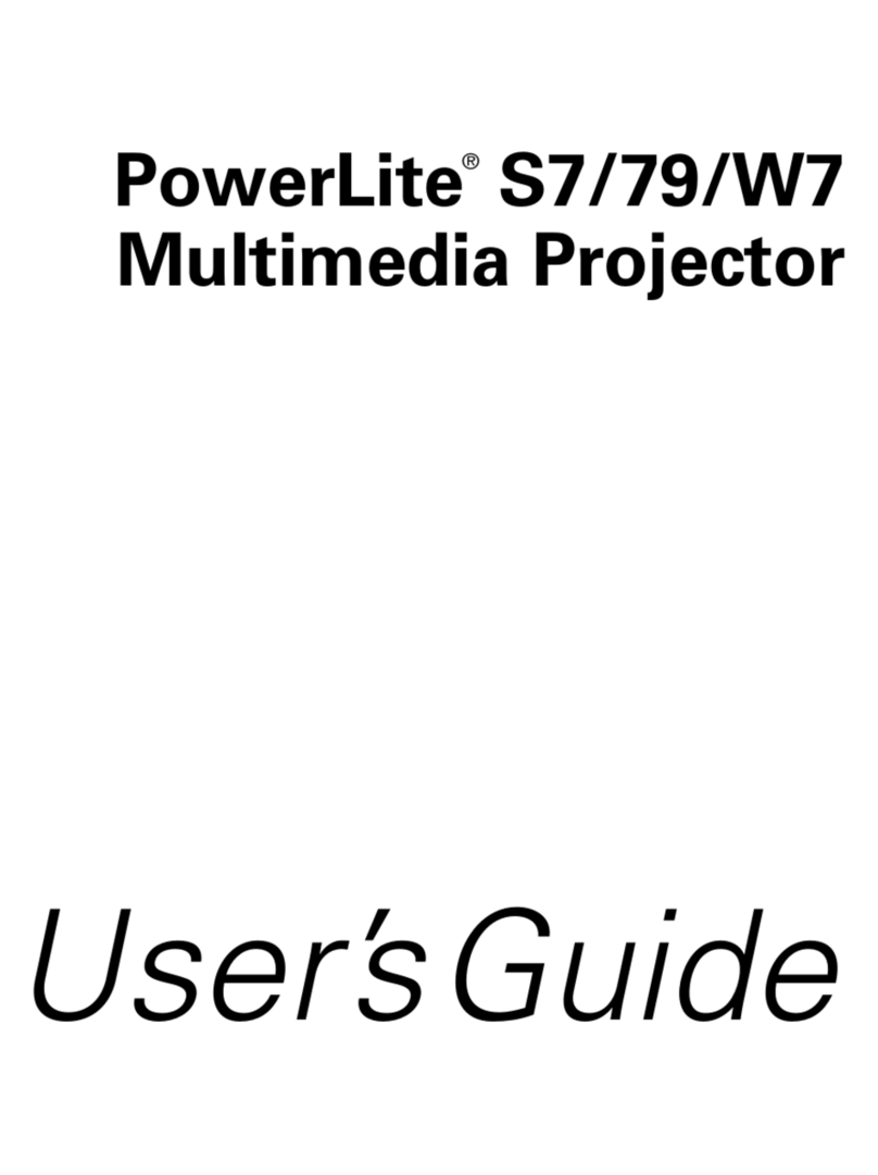 Epson PowerLite S7 User manual
