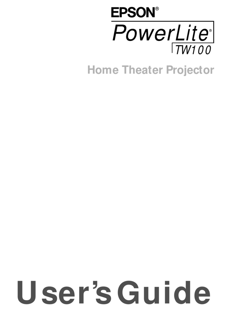 Epson PowerLite TW-100 User manual