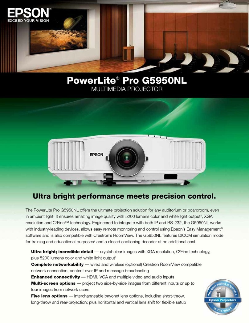 Epson Powerlite Pro G5950NL User manual