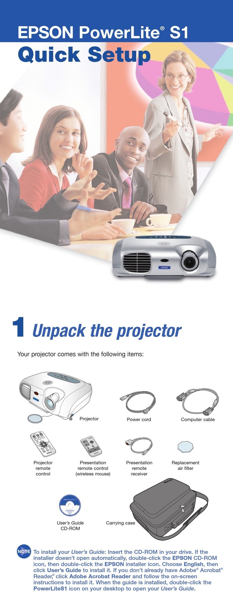 Epson PowerLite S1 User manual