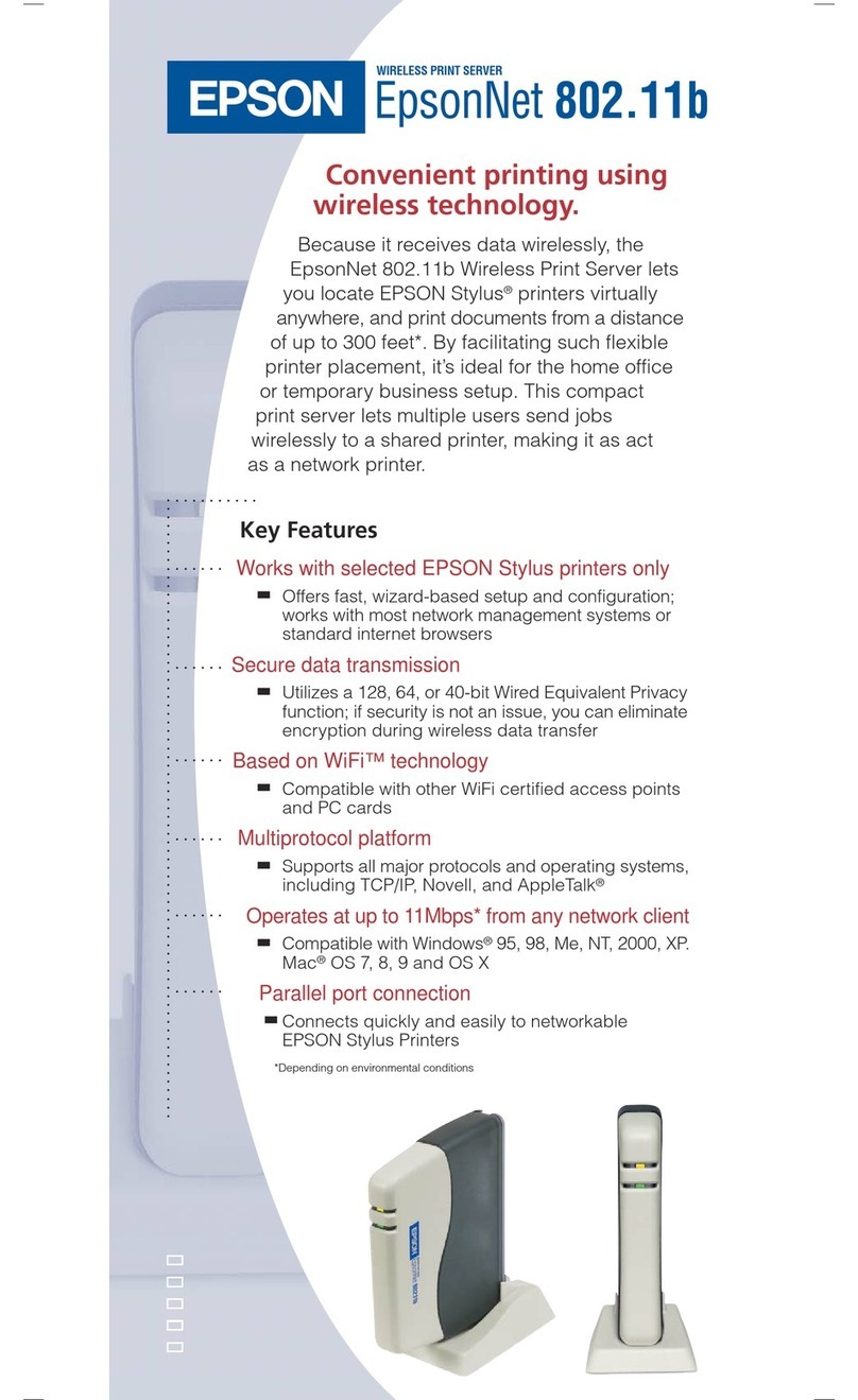 Epson EpsonNet 802.11b User manual