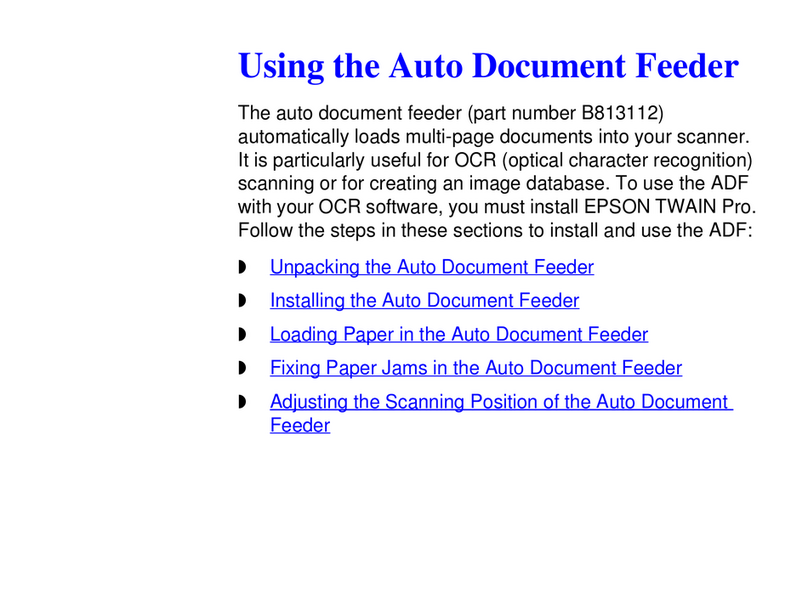 Epson B813112 Operating manual