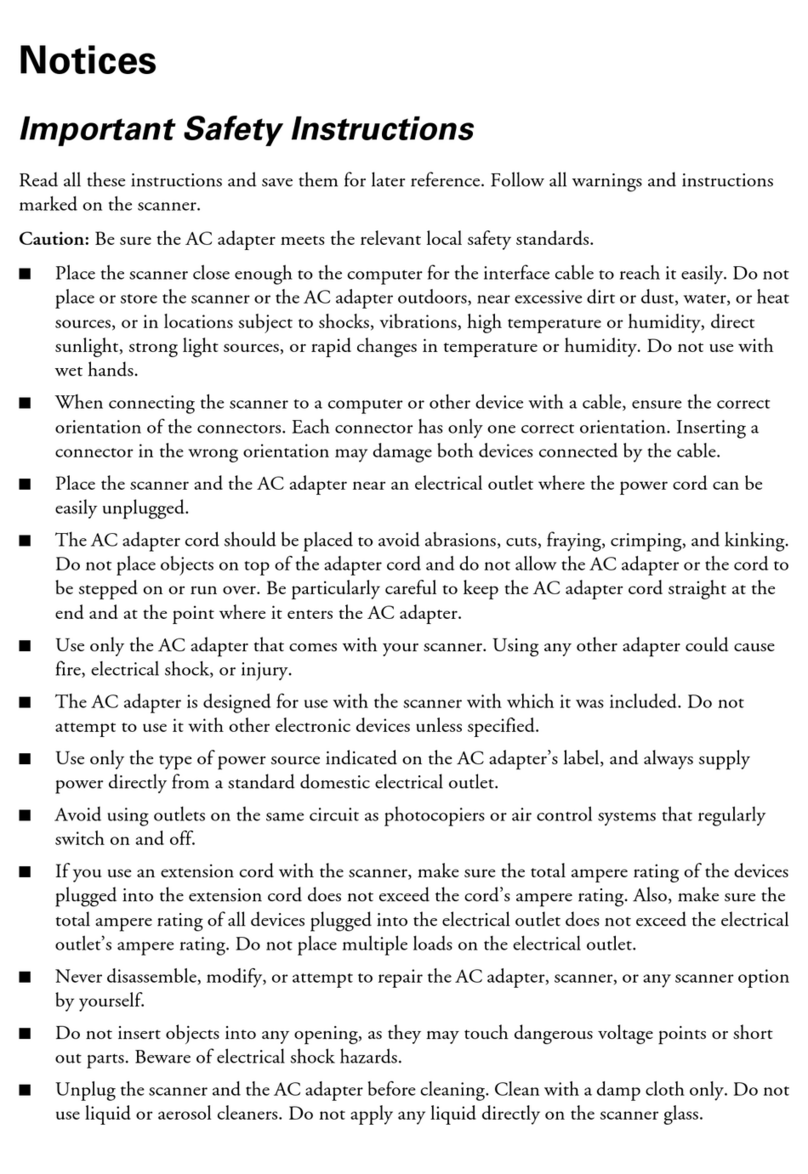 Epson Perfection V100 Series User manual