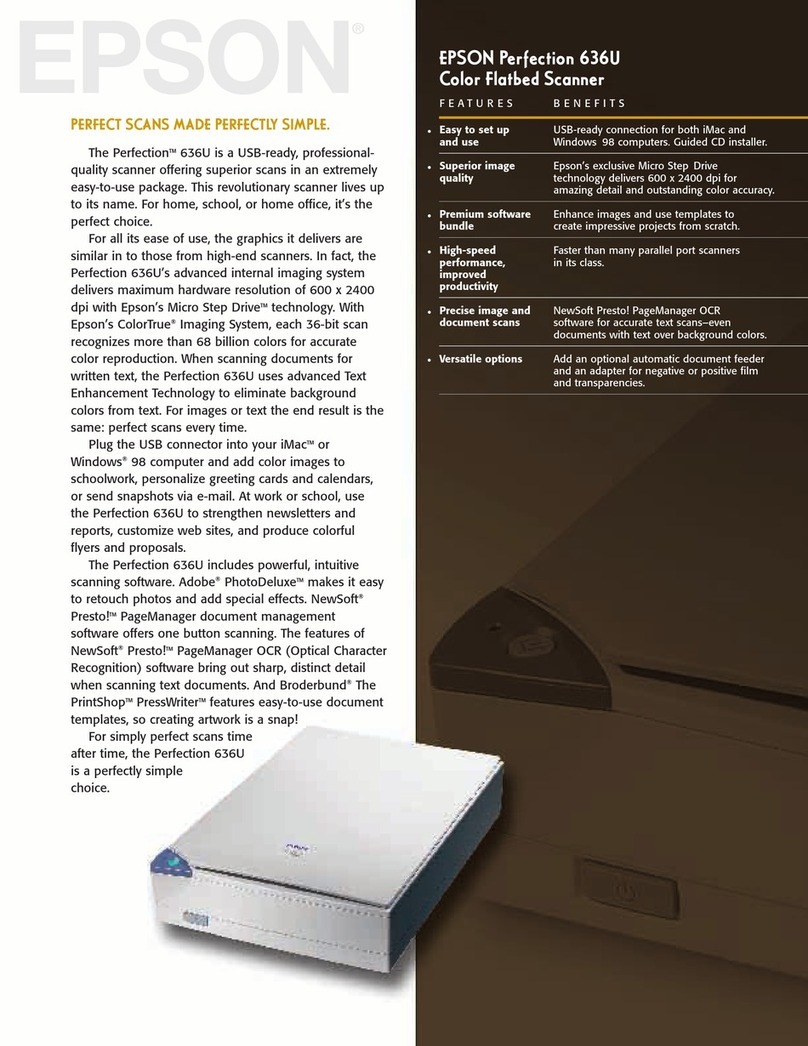 Epson Perfection 636U User manual