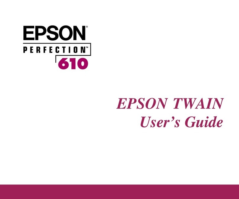 Epson Perfection 610 Scanner User manual