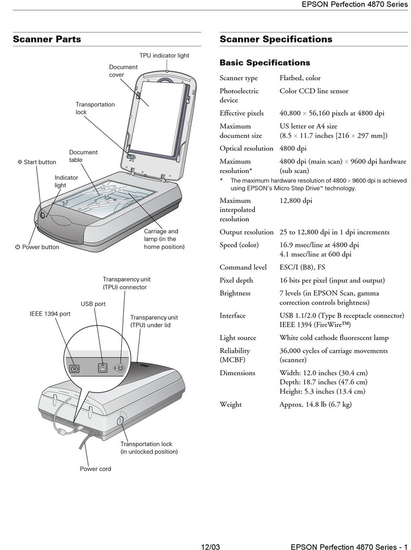 Epson 4870 - Perfection Pro User manual Epson 4870 - Perfection Pro User manual