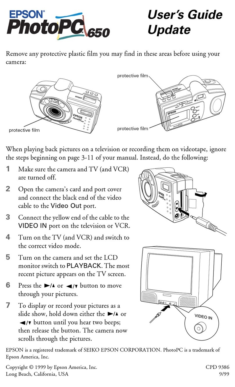 Epson PhotoPC 650 User manual