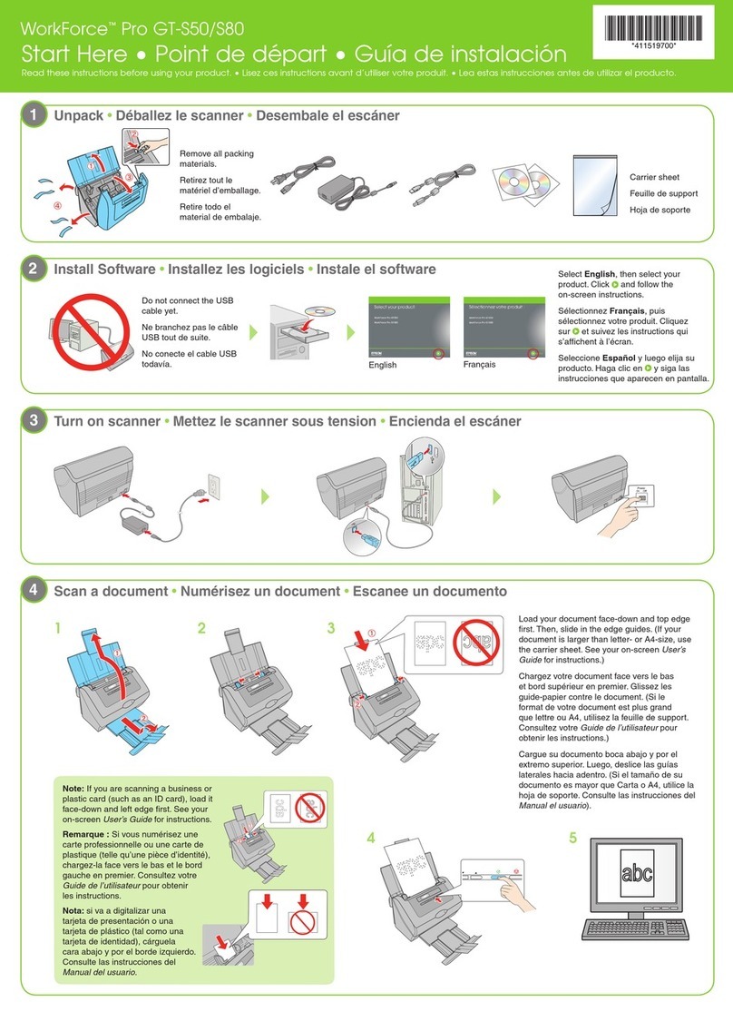Epson WorkForce Pro GT-S50 Instruction Manual