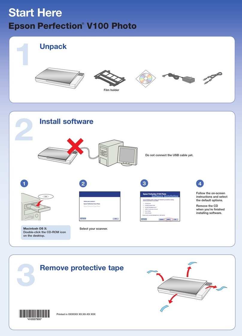 Epson Perfection V100 Series User manual