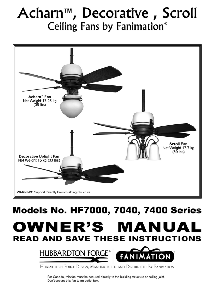 Fanimation HF7000 Series User manual
