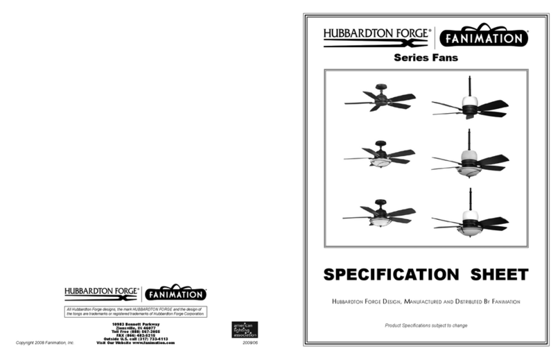 Fanimation HF6050 Series User manual Fanimation HF6050 Series User manual