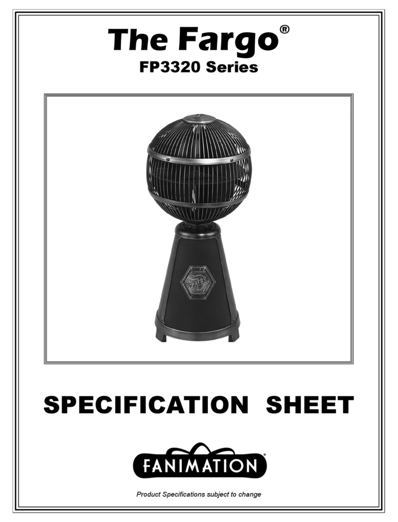 Fanimation Fargo FP3320 Series User manual Fanimation Fargo FP3320 Series User manual
